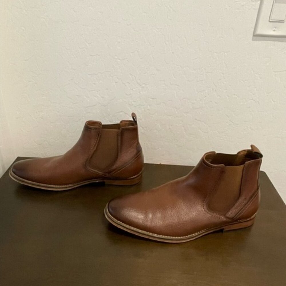 Tommy Hilfiger Ankle Boots Mens brown pull on short boots 9.5 NWT - Picture 2 of 7